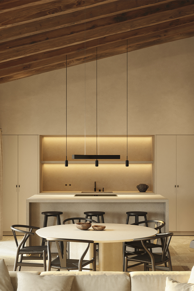 Interior - Cocina y comedor - Casa Campos